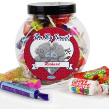Personalised Me to You Bear Love Heart Couple 250g Sweet Jar